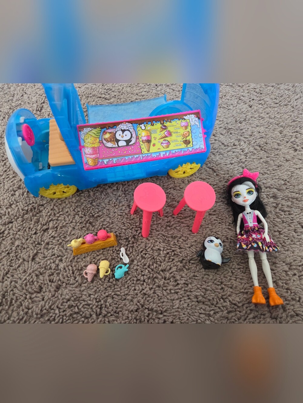 Enchantimals Preena Penguin Doll & Ice Cream Playset